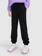 Spodnie dresowe młodzieżowe dziewczęce joggery 4F 4FJWMM00TTROF1189-20S 146 cm Czarne (5905700384632)