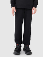 Spodnie dresowe młodzieżowe chłopięce joggery 4F 4FJWMM00TTROM1188-20S 146 cm Czarne (5905700387800)