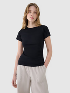 T-shirt damski 4F 4FWSS25TTSHF1995-20S XL Czarny (5905700403739)