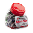Маркер перманентный Intertool 93 мм ассотри (80 шт.) (KT-5011) черный, синий, красный, зеленый