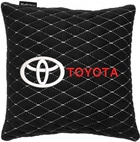 Подушка EVAtech 30 х 30 см Toyota Чорна з білою ниткою (SPSALMRBWV031)