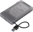 Адаптер Maiwo для підключення HDD/SSD 2.5" SATA до USB3.0 + контейнер захисний для HDD 2.5" (K104-U3S black)