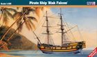 Zestaw do sklejania Mastercraft Pirate Ship Black Falcon 1:120 (5903852060619)