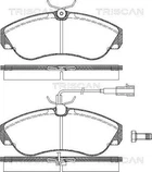 Комплект гальмівних колодок PEUGEOT BOXER, FIAT DUCATO, CITROËN JUMPER, TRISCAN (811010021)