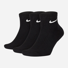 Набір чоловічих шкарпеток бавовняних 3 пари Nike U Nk Everyday Cush Ankle 3Pr SX7667-010 L (42-46) Чорний (888407235009)