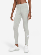 Legginsy sportowe damskie Nike W Nsw Essntl Gx Mr Lggng Swsh CZ8530-063 L Szare (194502821673)