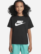 Koszulka dziewczęca młodzieżowa bawełniana Nike Sportswear FZ5540-010 M (137-147 cm) Czarna