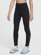 Legginsy młodzieżowe dla dziewczynki sportowe Nike One FZ5605-010 M (137-147 cm) Czarne