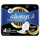 Гигиенические прокладки Always Ultra Secure Night 6шт 7 капель