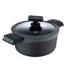 Кастрюля с крышкой MasterРro Gastro reeco BGMP-8108 28 см 7.2 л черная 4811295
