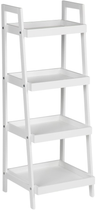 Стелаж ModernHome by Multistore 4 полиці білий (RH1908-08 WHITE)