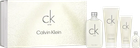 Zestaw unisex Calvin Klein Ck One Woda toaletowa 100 ml + Balsam do ciała 200 ml + Żel pod prysznic 100 ml + Woda toaletowa 5 ml (3616305433459)