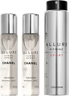 Zestaw męski Chanel Allure Homme Sport Woda kolońska 2 x 20 ml + Wymienny wkład (ZES3145891233001)