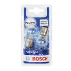 Лампа розжарювання Bosch Pure Light P21/5W 12V 21/5W BAY15d (комплект 2 шт.) блістер 1987301016