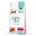 Сухой корм для кошек Optimeal Extra Taste с высоким содержанием телятины