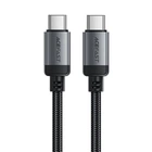 Кабель ACEFAST C20-03 Type-C to Type-C aluminum alloy charging data cable Black (6974316283775)