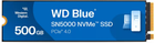 Dysk SSD Western Digital SN5000 500GB M.2 2280 NVMe PCIe 4.0 x4 3D TLC NAND (WDS500G4B0E-00CNZ0)