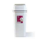 Відро для сміття MVM з кришкою BIN-12 15 л Сіре (BIN-12 15L GRAY)