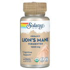 Натуральная добавка Solaray Organic Fermented Lion's Mane 1000 мг