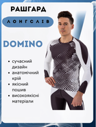 Рашгард лонгслив мужской Domino TC210-18 (полиэстер, спандекс, L, черный-белый)