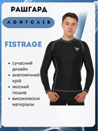 Рашгард лонгслів чоловічий FISTRAGE VL-4179 (поліестер, еластан, S, Чорний)
