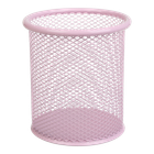 Подставка для ручек BuroMax Pastel металлическая круглая пастель розовый (BM.6202-10)