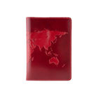 Обложка для паспорта HiArt PC-01-C19-1652-T001 Crystal Red "World Map"