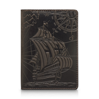 Обложка для паспорта HiArt PC-01-S19-1106-T003 Shabby Gavana Brown "Discoveries"