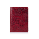 Обложка для паспорта HiArt PC-01-C19-1652-T005 Crystal Red "Mehendi Art"