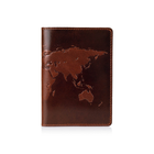 Обложка для паспорта HiArt PC-01-C19-1436-T001 Crystal Сognac "World Map"