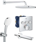 Душова система прихованого монтажу з термостатом Grohe Grohtherm SmartControl на 3 споживача UA26415SC6
