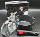 Ковшик 2,5 л (20 см) Edenberg EB-17000 с крышкой, антипригарное покрытие, съемные ручки