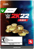 Карта поповнення Microsoft Xbox One WWE 2K22 200000 Virtual Currency Pack X1 ML (Електронний код) (7F6-00450)