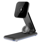 Бездротовий зарядний пристрій Proove Energy Fold 3 in 1 iPhone AirPods Apple Watch Wireless Magnetic Charging Bracket 15W (WSEF15010001) Black