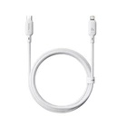 Кабель Baseus P10377700213-01 Silky Series Fast Charging Type-C to Lightning 20W – быстрая зарядка для устройств Apple, 2м White