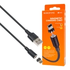 Кабель BOROFONE BX41 Amiable magnetic charging cable for Lightning 2.4A 1m Black (2221527)