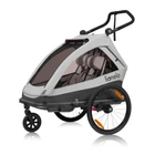 Велосипедный прицеп с функцией коляски Lionelo CAMA GREY STONE