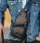Рюкзак-слинг на одно плечо Tidin Bag 32321 Черный 17х32х7 см