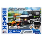 Конструктор пластиковий IBLOCK Build & create Переслідування броньованого фургона 180 деталей 24*16*6 cm
