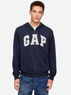 Толстовка на блискавці чоловіча GAP 868454-07 XXL Темно-синя (1200138863907)