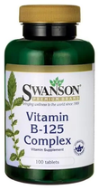 Вітаміни Swanson Vitamins Комплекс В-125 100 таблеток (87614116884)