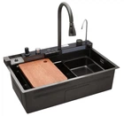 Кухонне миття Kroner KRP Schwarze-SET7546ARTHM PVD 3.0/0.8 мм (CV033375)