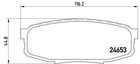 Комплект тормозных колодок, дисковый тормоз LEXUS LX, TOYOTA TUNDRA, BREMBO (P83098)
