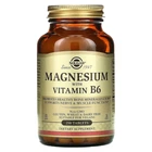Магний с витамином В-6 Solgar (Magnesium With Vitamin B6) 250 таблеток