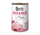 Влажный корм для щенков Brit Pate & Meat Puppy с курицей и индейкой