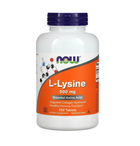 Лизин, L-Lysine, Now Foods 500 мг Таблетки