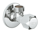 Кутовий вентиль Grohe 2201600M, 1/2", універсальний, хромований, Китай