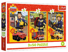 Пазли Пожежник Сем. Fireman Sam (3 x 50 ел.) 34880 (Trefl)
