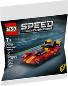 Zestaw klocków LEGO Speed Champions Ferrari 499P Hipersamochód 62 elementy (30709)