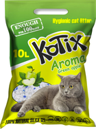 Наповнювач для котячого туалету Kotix Green Apple силікагелевий з ароматом яблука 10 л KN7479